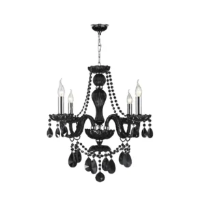 black chandelier