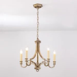 brushed gold chandelier