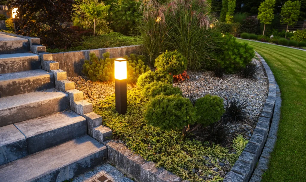 sensor lighting installation